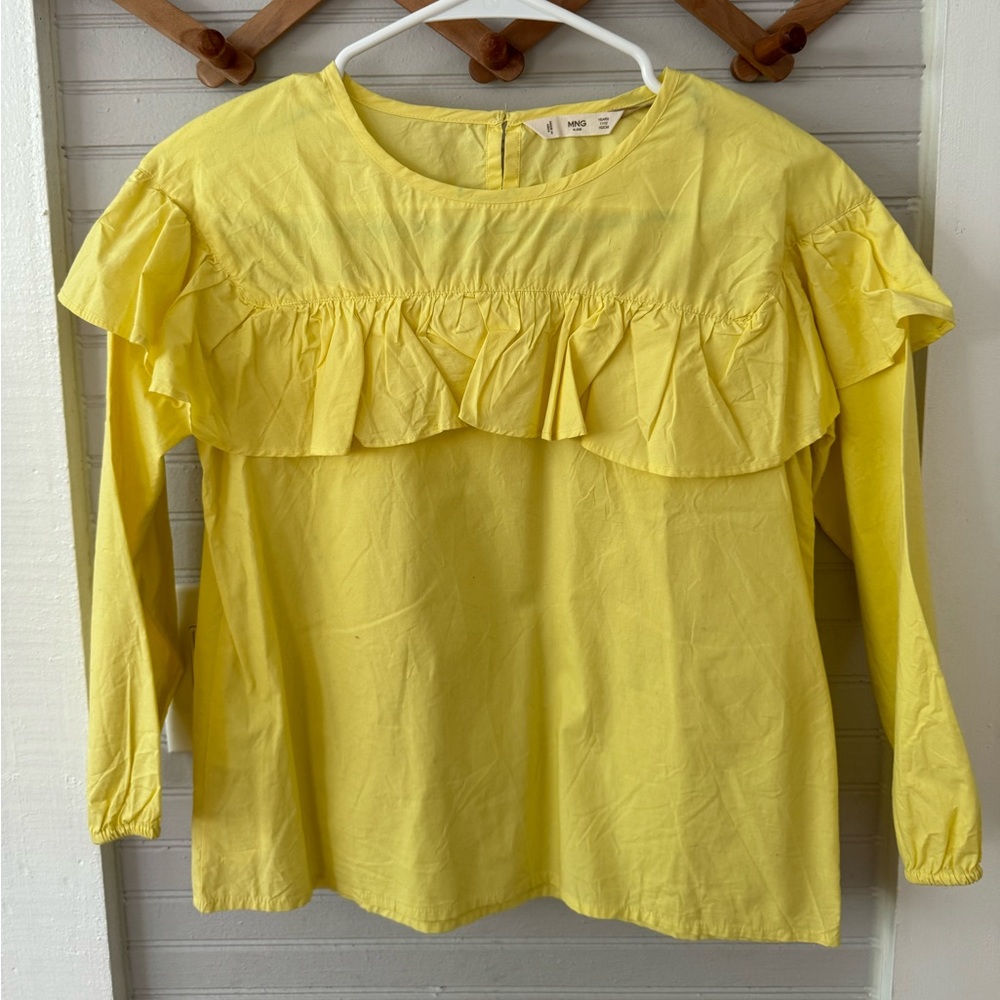 Mango ruffled top